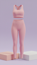 Sugar Pink High-Waisted Leggings Set
