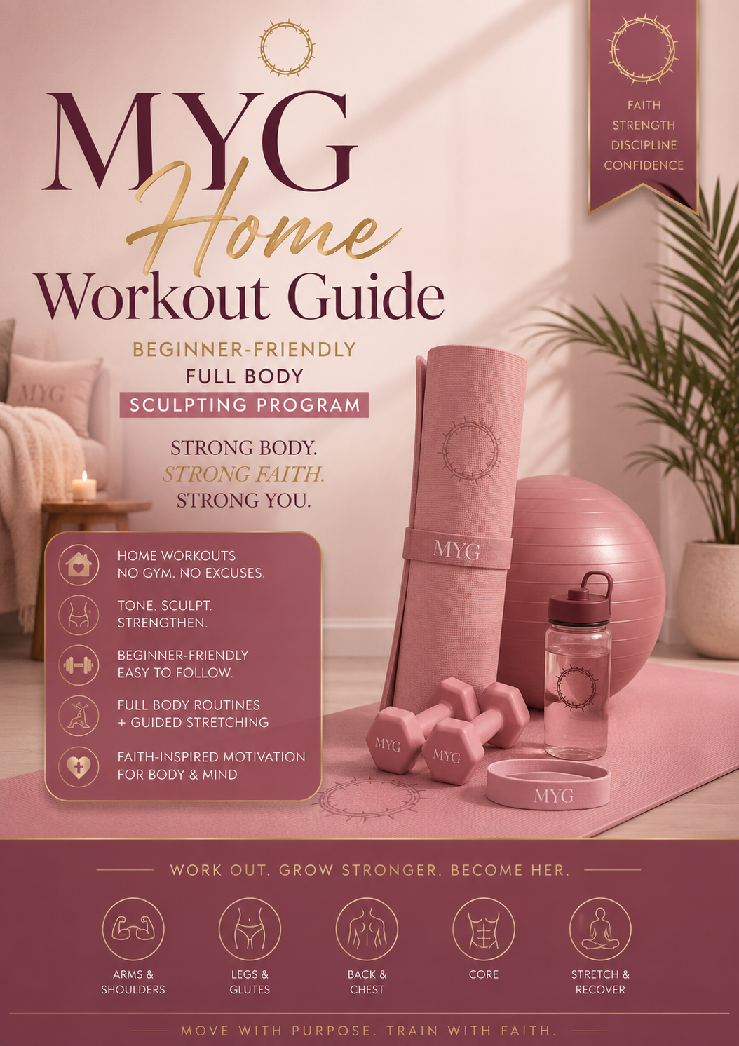 Home Workout Guide | Beginner-Friendly Full Body Sculpting Program
